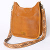 ADBGM245 Leather Crossbody Bag - Western Hand-Tooled Strap Purse