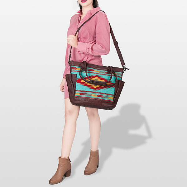 LC-ADBGZ324E Tote Genuine Western Leather Women Bag