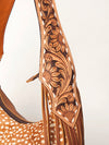 ADBGA242 American Darling Hair-On Cowhide Hobo Bag Hand Tooled Genuine Leather