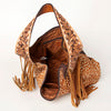 ADBGA242 American Darling Hair-On Cowhide Hobo Bag Hand Tooled Genuine Leather