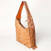 ADBGA242 American Darling Hair-On Cowhide Hobo Bag Hand Tooled Genuine Leather