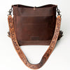 ADBG624 American Darling Hand Tooled Floral & Saddle Blanket Western Messenger Bag