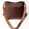 ADBG624 American Darling Hand Tooled Floral & Saddle Blanket Western Messenger Bag