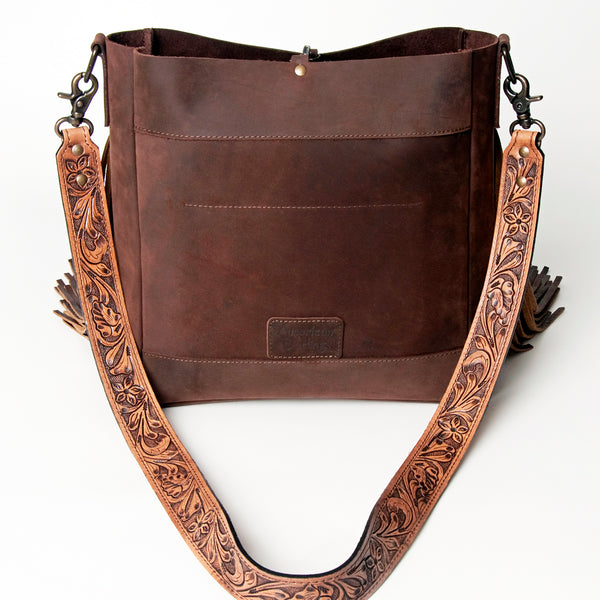 ADBG624 American Darling Hand Tooled Floral & Saddle Blanket Western Messenger Bag