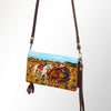ADBGM169 Hand-Painted Leather Crossbody Purse - Multiple Western Scene
