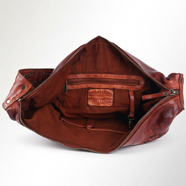 SWC129 Modern Weave-Pattern Shoulder Bag