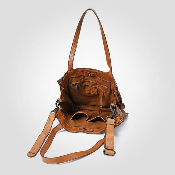 SWC133 Signature Rivet-Trim Tote Bag