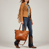 SWC135 The Meridian Studded Carryall Tote Bag