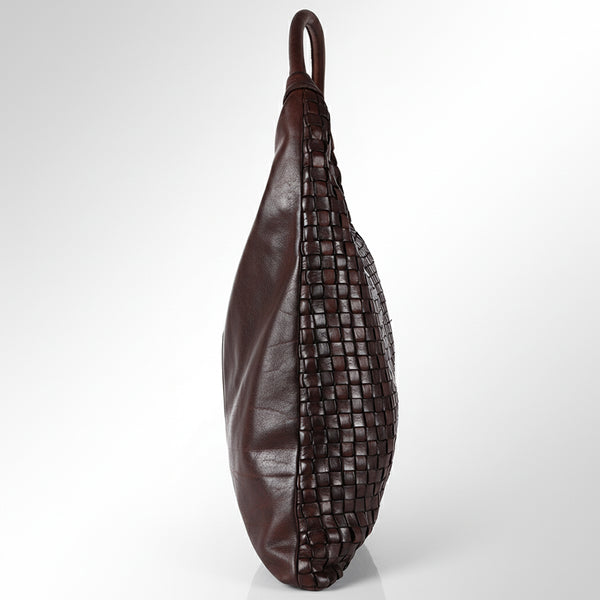 SWC141 Artisan Woven Leather Hobo Bag