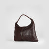 SWC141 Artisan Woven Leather Hobo Bag