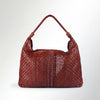 SWC141 Artisan Woven Leather Hobo Bag