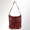 SWC142 Signature Riveted Leather Shoulder Bag