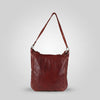 SWC142 Signature Riveted Leather Shoulder Bag