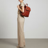 SWC145 Signature Riveted Leather Backpack