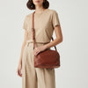 SWC148 Classic Leather Woven Crossbody