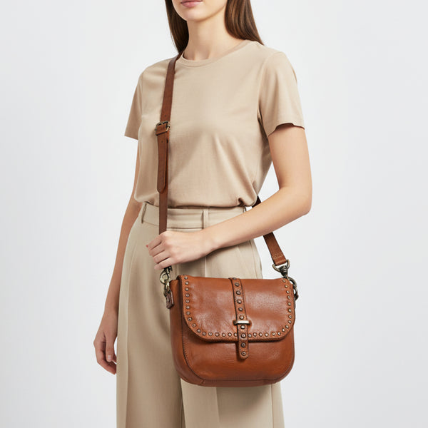 SWC155 Antique Brass Crossbody Bag