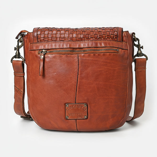 SWC160 Decorative Woven Leather Crossbody