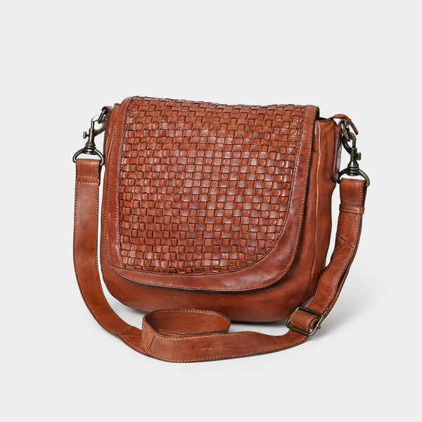 SWC160 Decorative Woven Leather Crossbody