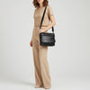 SWC170 Flap-Front Studded Messenger Bag