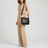 SWC170 Flap-Front Studded Messenger Bag
