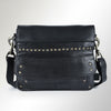 SWC170 Flap-Front Studded Messenger Bag
