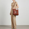 SWC175 Studded Leather Shoulder Bag