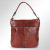 SWC175 Studded Leather Shoulder Bag