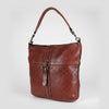 SWC175 Studded Leather Shoulder Bag