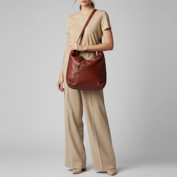 SWC176 Altamira - Premium Leather Hobo Bag