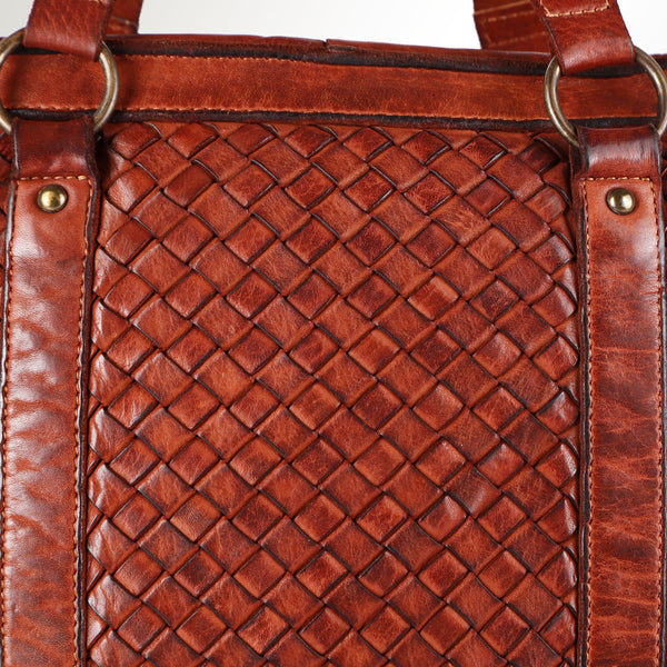 SWC181 Valcora - Basket Weave Tote Bag