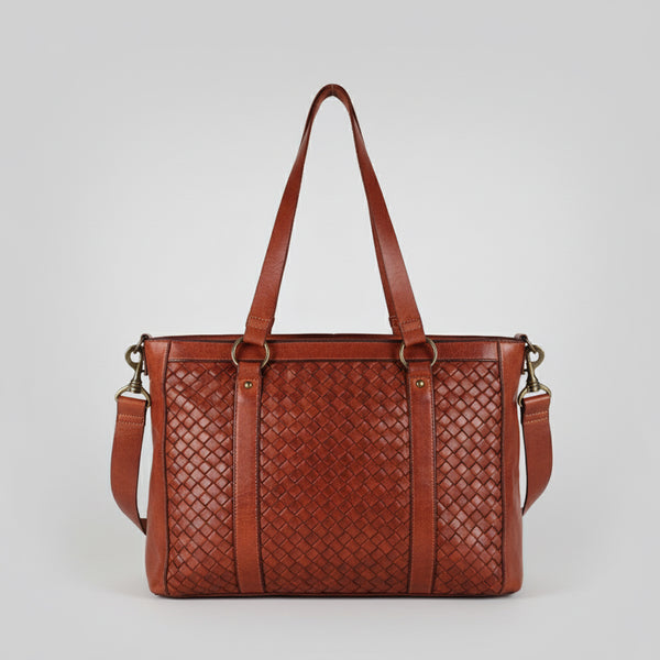 SWC181 Valcora - Basket Weave Tote Bag