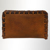 ADBGM246 Leather Whipstitch Wallet - Compact Horizontal Western Card Holder