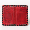 ADBGM246 Leather Whipstitch Wallet - Compact Horizontal Western Card Holder