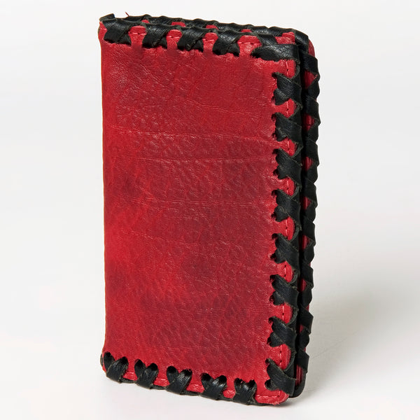 ADBGM246 Leather Whipstitch Wallet - Compact Horizontal Western Card Holder