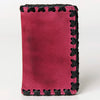 ADBGM246 Leather Whipstitch Wallet - Compact Horizontal Western Card Holder