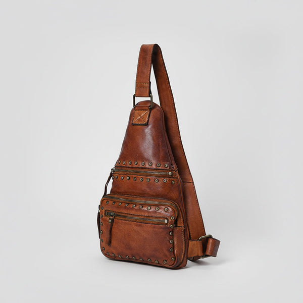 SWC191 Caldera - Full Grain Leather Sling Bag