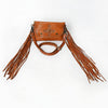 SWC147 Compact Leather Fringes Crossbody