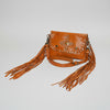 SWC147 Compact Leather Fringes Crossbody