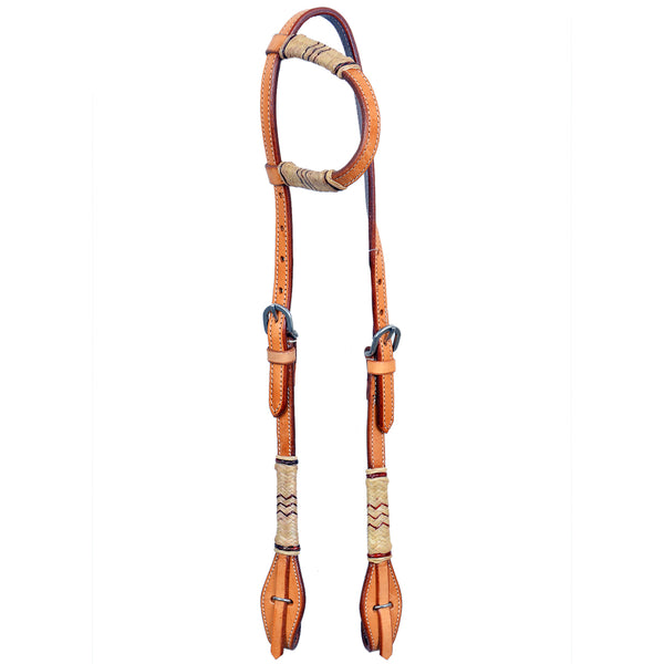 BEOEE114-Western Leather One Ear Headstall