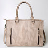 ADBG235 American Darling Western Leather Cross body Bag - Crocodile Embossed Braided Handbag