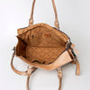 ADBG235 American Darling Western Leather Cross body Bag - Crocodile Embossed Braided Handbag