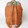 ADBG703 American Darling Handcrafted Floral Tooled Leather and Saddle Blanket Backpack Bag