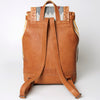 ADBG703 American Darling Handcrafted Floral Tooled Leather and Saddle Blanket Backpack Bag