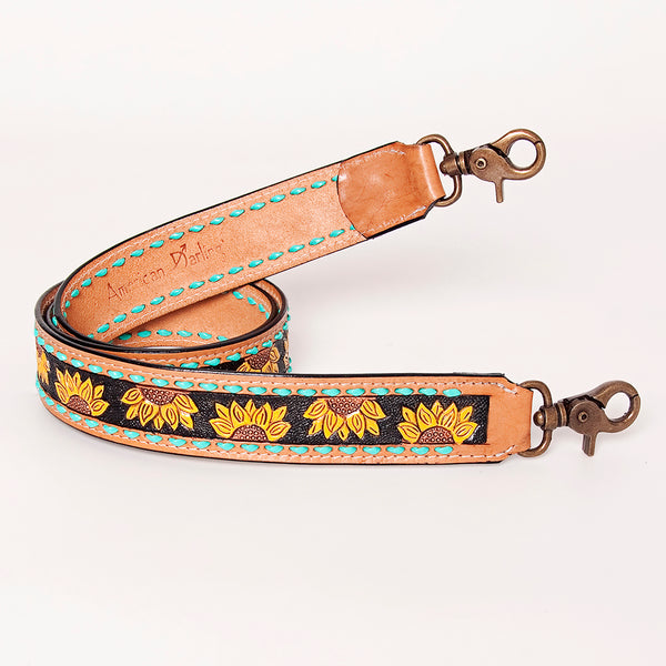 LC-ADSTF101AHand Tooled Genuine Leather Handle Strap