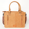 ADBG230 American Darling Western Leather Tote Bag - Hand Tooled Floral Carved Damascus Purse