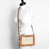 ADBG778 American Darling Hand Tooled Western Leather Crossbody - Floral Carved Full Grain Clutch