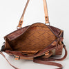 ADBG780A American Darling Hand Tooled Western Leather Tote Bag - Floral Carved Handcrafted Purse