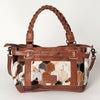 ADBG685 American Darling Handcrafted Western Leather Tote Bag with Braided Handle