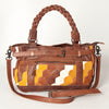 ADBG685 American Darling Handcrafted Western Leather Tote Bag with Braided Handle