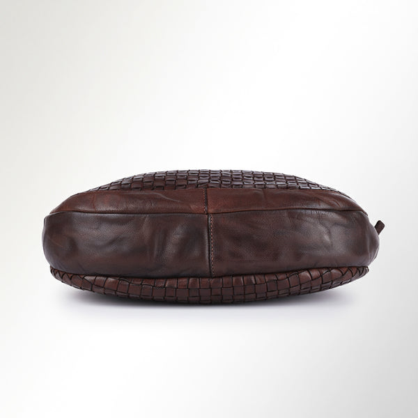 SWC130 Modern Weave-Pattern Shoulder Bag